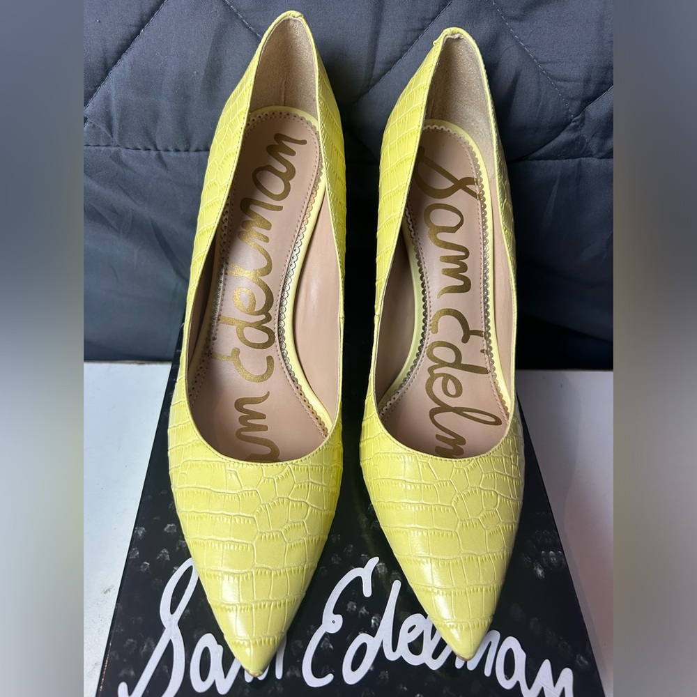 Sam Edelman Hazel yellow pointy toe pumps - size 9.5